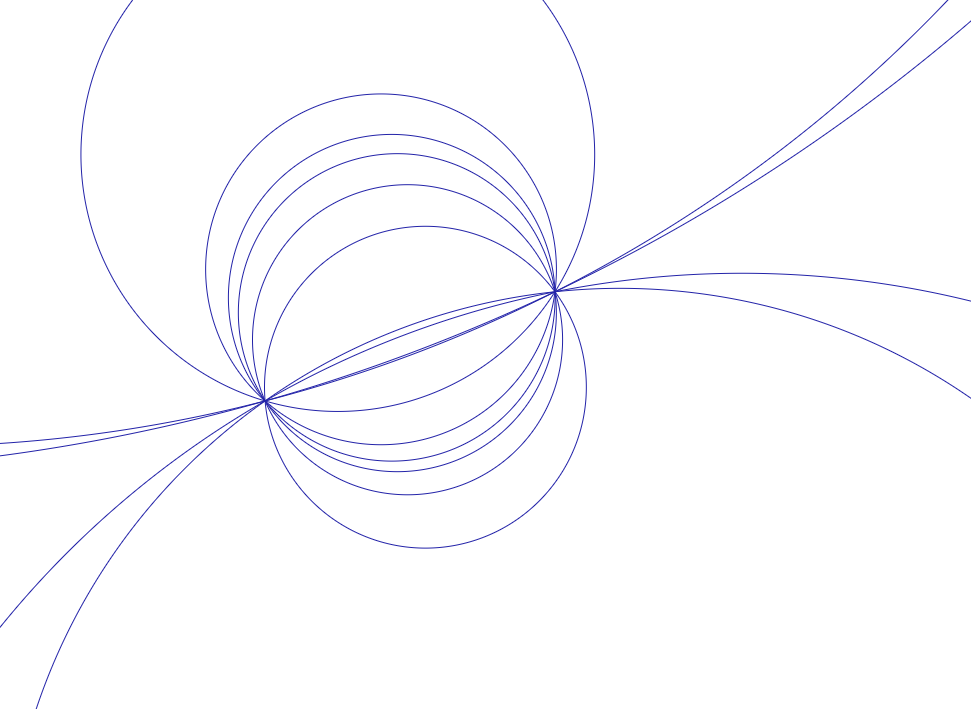 Circumcircles (of walking triangles) animation Circumcircle animation